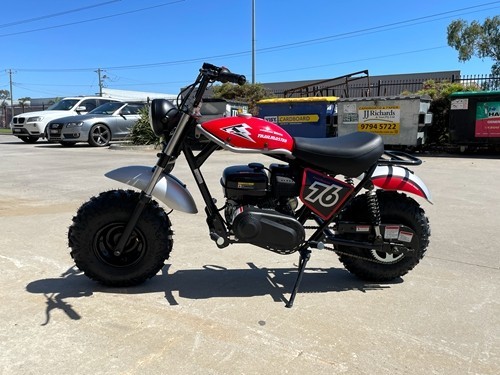 MB200 TrailMaster Hurricane 200X Mini Bike Coleman Full sized Kids Adults Bike RED