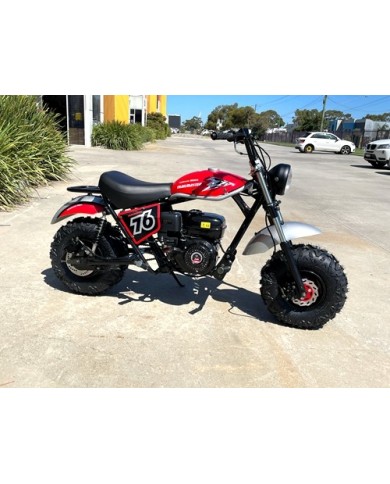 MB200 TrailMaster Hurricane 200X Mini Bike Coleman Full sized Kids Adults Bike RED
