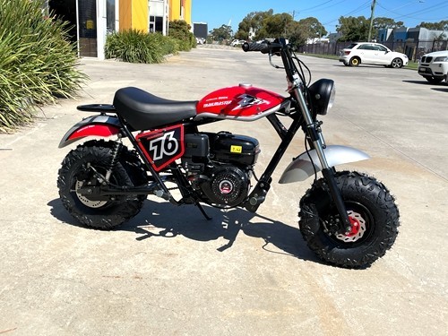 MB200 TrailMaster Hurricane 200X Mini Bike Coleman Full sized Kids Adults Bike RED