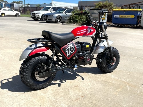 MB200 TrailMaster Hurricane 200X Mini Bike Coleman Full sized Kids Adults Bike RED
