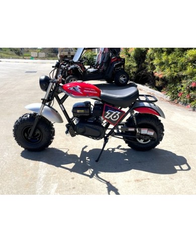 MB200 TrailMaster Hurricane 200X Mini Bike Coleman Full sized Kids Adults Bike RED