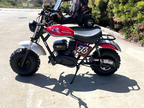 MB200 TrailMaster Hurricane 200X Mini Bike Coleman Full sized Kids Adults Bike RED