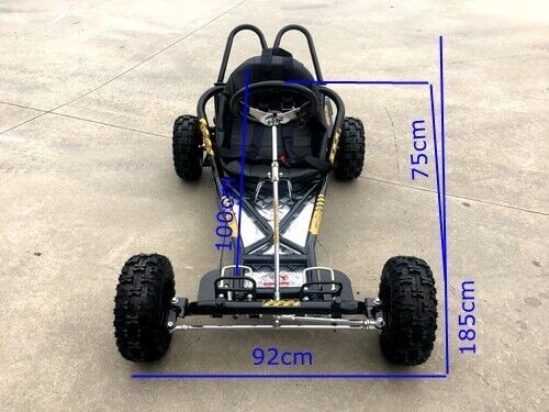 200cc 6.5HP Go Kart Wet Clutch Dune Buggy ATV Quad 4 Stroke Adult/Teen/Kid Sizes  BLUE