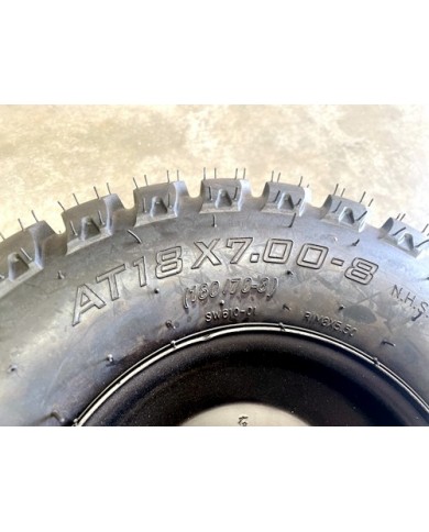 8 inch Wheel Rim Tyre Quad ATV Buggy Gokart 4 Stud Complete Wheel AT 18 X 7.00-8