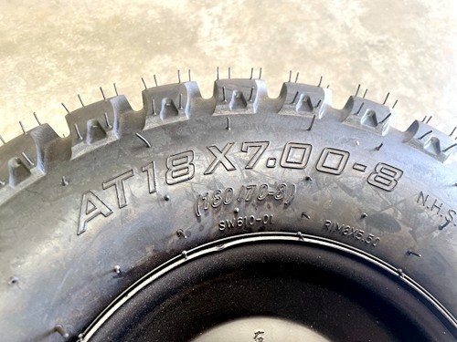 8 inch Wheel Rim Tyre Quad ATV Buggy Gokart 4 Stud Complete Wheel AT 18 X 7.00-8