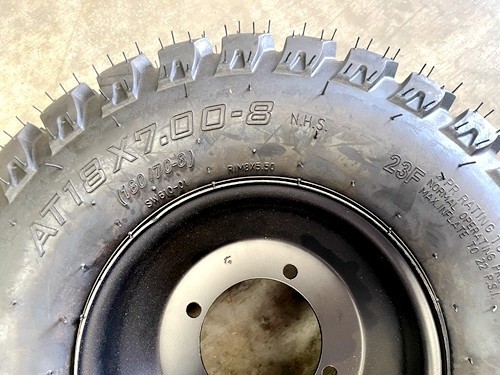 8 inch Wheel Rim Tyre Quad ATV Buggy Gokart 4 Stud Complete Wheel AT 18 X 7.00-8