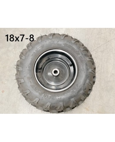 8 inch Complete Wheel Rim Tyre Quad ATV Buggy Gokart 20mm 20 Splines 18x7-8