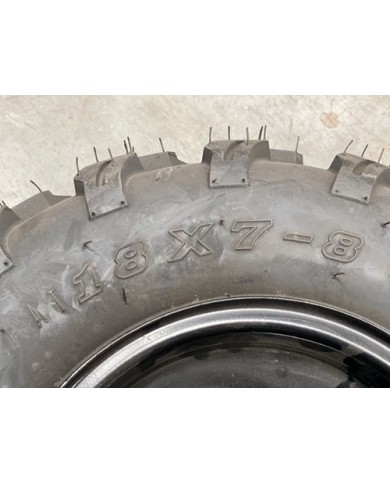 8 inch Complete Wheel Rim Tyre Quad ATV Buggy Gokart 20mm 20 Splines 18x7-8