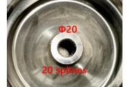 8 inch Complete Wheel Rim Tyre Quad ATV Buggy Gokart 20mm 20 Splines 18x7-8