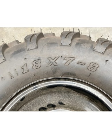 8 inch Complete Wheel Rim Tyre Quad ATV Buggy Gokart 20mm Bearing AT 18x7-8