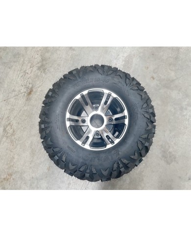 10 inch Complete Wheel Alloy Rim Tyre Quad ATV Buggy Gokart 4 Stud AT22x10-10