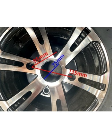 10 inch Complete Wheel Alloy Rim Tyre Quad ATV Buggy Gokart 4 Stud AT22x10-10