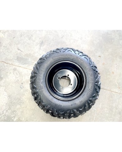 10 inch Complete Wheel Steel Rim Tyre Quad ATV Buggy Gokart 4 Stud AT21x7-10