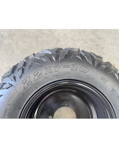 10 inch Complete Wheel Steel Rim Tyre Quad ATV Buggy Gokart 4 Stud AT21x7-10