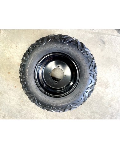 10 inch Complete Wheel Steel Rim Tyre Quad ATV Buggy Gokart 4 Stud AT21x7-10