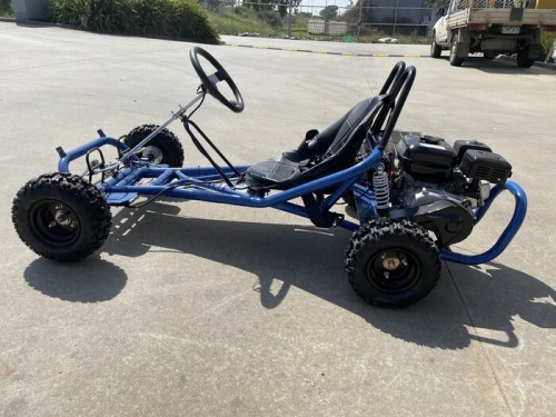 200cc 6.5HP Go Kart Wet Clutch Dune Buggy ATV Quad 4 Stroke Adult/Teen/Kid Sizes  BLUE