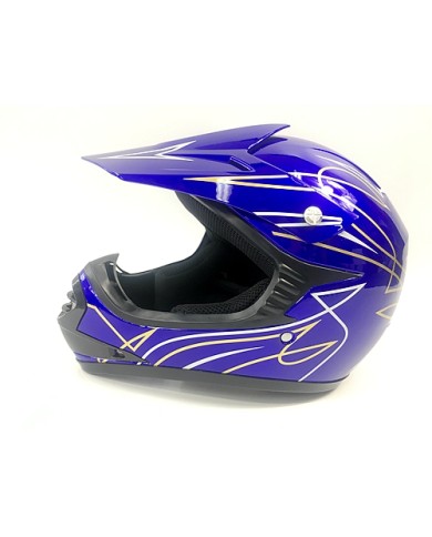 OFFROAD HELMET KIDS QUAD MOTOR BIKE QUAD ATV KART BUGGY AUSTRALIAN STANDARD BLUE