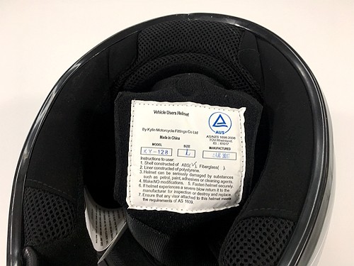 BLACK HELMET ADULT MOTOR BIKE QUAD ATV KART BUGGY AUSTRALIAN STANDARD OFFROAD