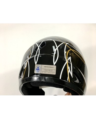 BLACK HELMET ADULT MOTOR BIKE QUAD ATV KART BUGGY AUSTRALIAN STANDARD OFFROAD
