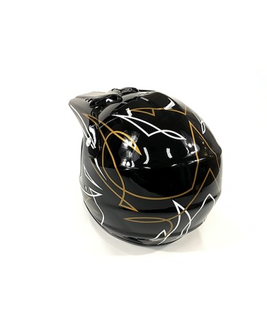 BLACK HELMET ADULT MOTOR BIKE QUAD ATV KART BUGGY AUSTRALIAN STANDARD OFFROAD