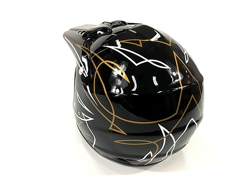BLACK HELMET ADULT MOTOR BIKE QUAD ATV KART BUGGY AUSTRALIAN STANDARD OFFROAD