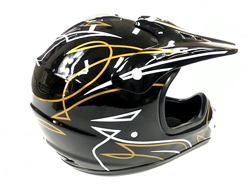 BLACK HELMET ADULT MOTOR BIKE QUAD ATV KART BUGGY AUSTRALIAN STANDARD OFFROAD
