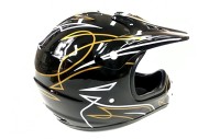 BLACK HELMET ADULT MOTOR BIKE QUAD ATV KART BUGGY AUSTRALIAN STANDARD OFFROAD