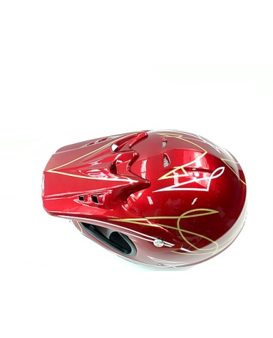 RED HELMET ADULT MOTOR BIKE QUAD ATV KART BUGGY AUSTRALIAN STANDARD OFFROAD