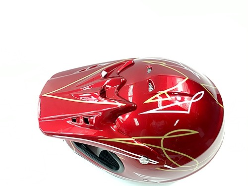 RED HELMET ADULT MOTOR BIKE QUAD ATV KART BUGGY AUSTRALIAN STANDARD OFFROAD