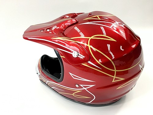 RED HELMET ADULT MOTOR BIKE QUAD ATV KART BUGGY AUSTRALIAN STANDARD OFFROAD