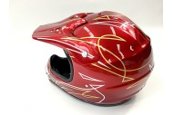 RED HELMET ADULT MOTOR BIKE QUAD ATV KART BUGGY AUSTRALIAN STANDARD OFFROAD