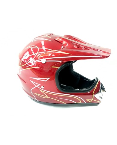 RED HELMET ADULT MOTOR BIKE QUAD ATV KART BUGGY AUSTRALIAN STANDARD OFFROAD