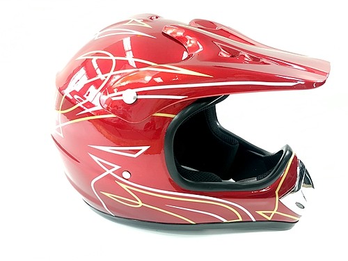 RED HELMET ADULT MOTOR BIKE QUAD ATV KART BUGGY AUSTRALIAN STANDARD OFFROAD
