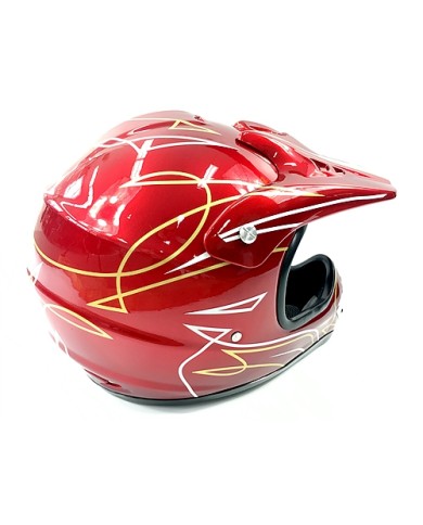 RED HELMET ADULT MOTOR BIKE QUAD ATV KART BUGGY AUSTRALIAN STANDARD OFFROAD