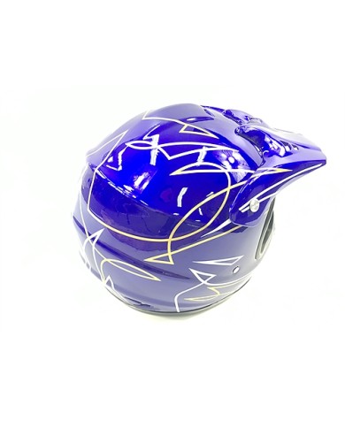BLUE HELMET ADULT MOTOR BIKE QUAD ATV KART BUGGY AUSTRALIAN STANDARD OFFROAD