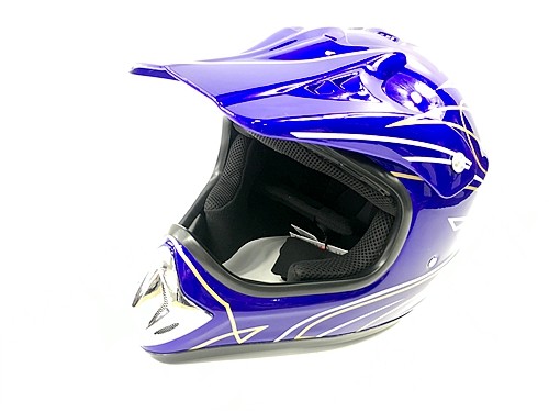 BLUE HELMET ADULT MOTOR BIKE QUAD ATV KART BUGGY AUSTRALIAN STANDARD OFFROAD