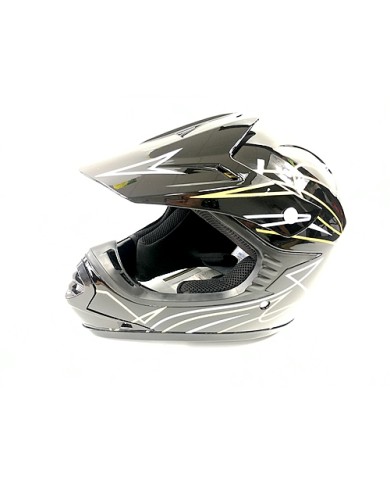 BLACK HELMET KIDS MOTOR BIKE QUAD ATV KART BUGGY AUSTRALIAN STANDARD OFFROAD