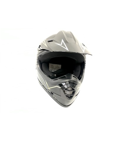 BLACK HELMET KIDS MOTOR BIKE QUAD ATV KART BUGGY AUSTRALIAN STANDARD OFFROAD