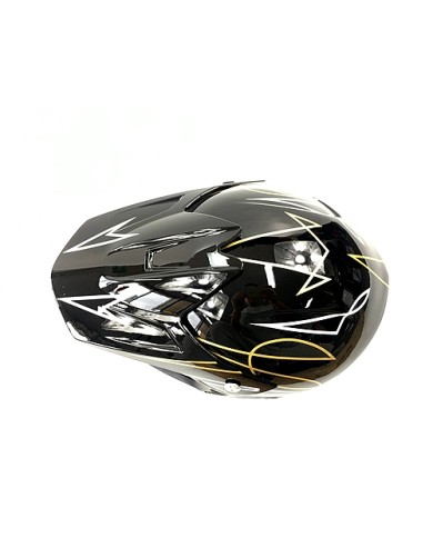 BLACK HELMET KIDS MOTOR BIKE QUAD ATV KART BUGGY AUSTRALIAN STANDARD OFFROAD