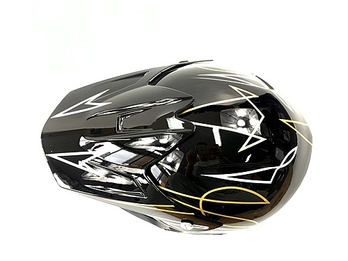 BLACK HELMET KIDS MOTOR BIKE QUAD ATV KART BUGGY AUSTRALIAN STANDARD OFFROAD