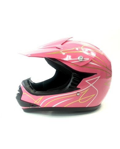 PINK HELMET KIDS MOTOR BIKE QUAD ATV KART BUGGY AUSTRALIAN STANDARD OFFROAD