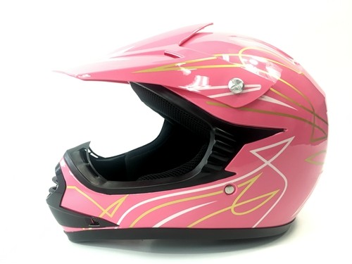 PINK HELMET KIDS MOTOR BIKE QUAD ATV KART BUGGY AUSTRALIAN STANDARD OFFROAD