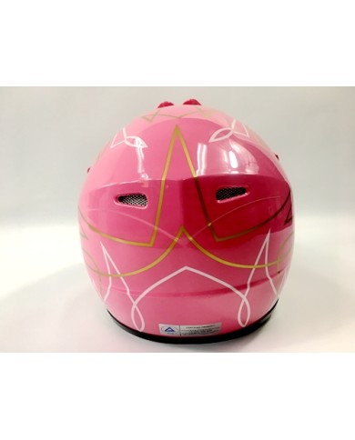 PINK HELMET KIDS MOTOR BIKE QUAD ATV KART BUGGY AUSTRALIAN STANDARD OFFROAD