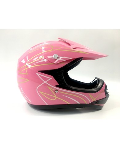 PINK HELMET KIDS MOTOR BIKE QUAD ATV KART BUGGY AUSTRALIAN STANDARD OFFROAD