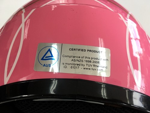 PINK HELMET KIDS MOTOR BIKE QUAD ATV KART BUGGY AUSTRALIAN STANDARD OFFROAD
