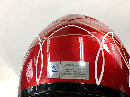 RED HELMET KIDS MOTOR BIKE QUAD ATV KART BUGGY AUSTRALIAN STANDARD OFFROAD