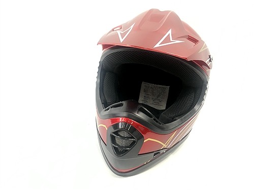 RED HELMET KIDS MOTOR BIKE QUAD ATV KART BUGGY AUSTRALIAN STANDARD OFFROAD