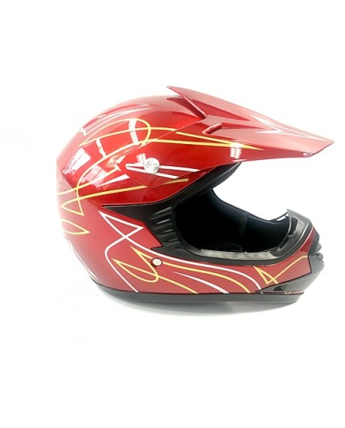 RED HELMET KIDS MOTOR BIKE QUAD ATV KART BUGGY AUSTRALIAN STANDARD OFFROAD