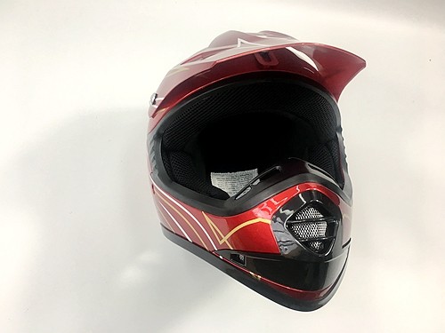 RED HELMET KIDS MOTOR BIKE QUAD ATV KART BUGGY AUSTRALIAN STANDARD OFFROAD