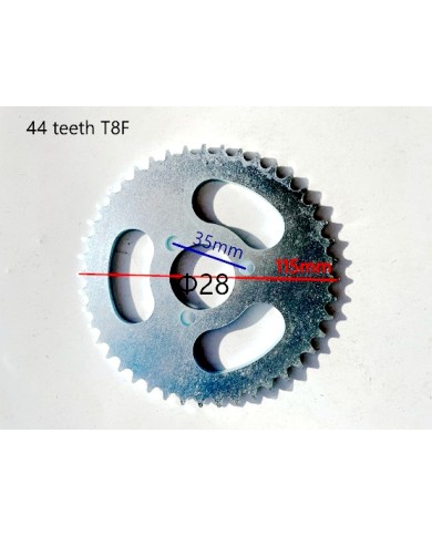 44 Teeth T8F Rear Back Chain Sprocket Cog PIT PRO TRAIL QUAD ATV KART